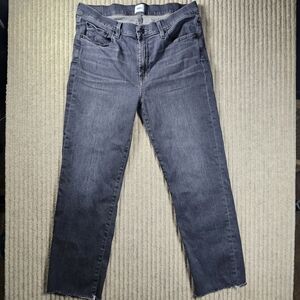 Edwin Elin Cropped Women's Jeans W 30 in; L 25 in Faded Black 100% Cotton